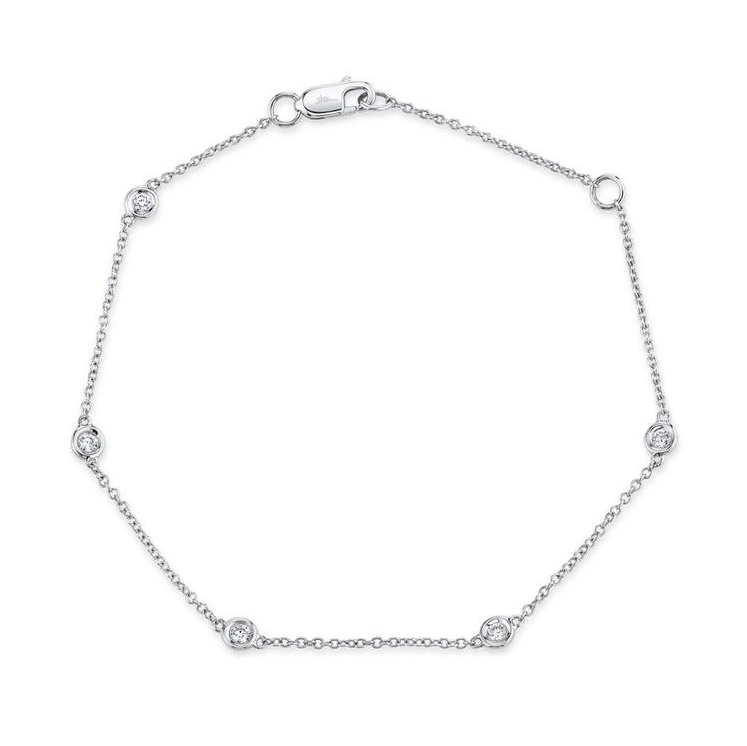 Diamonds by the Yard Bracelet in 14K White Gold