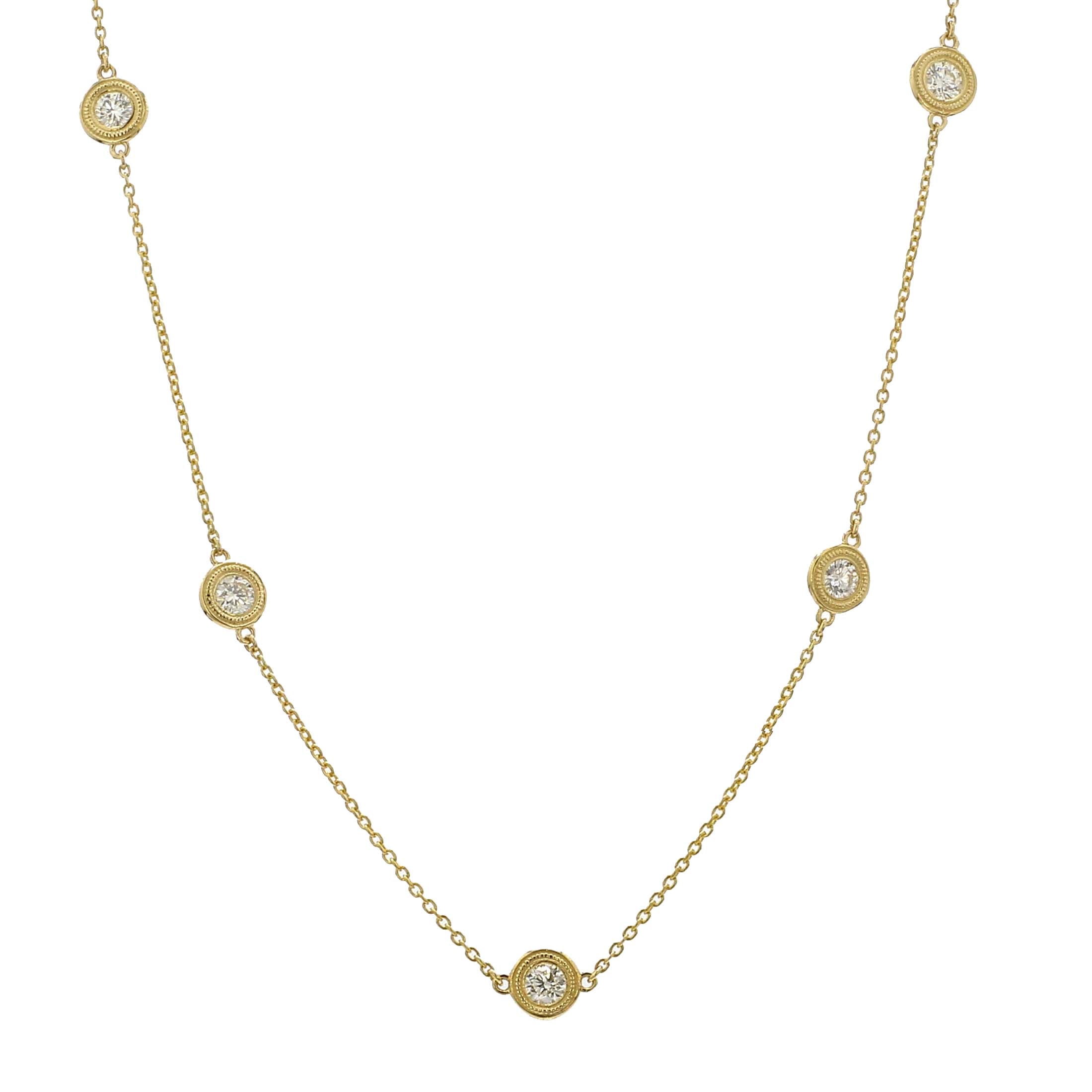 Diamonds By The Yard Necklace in 14K Yellow Gold
