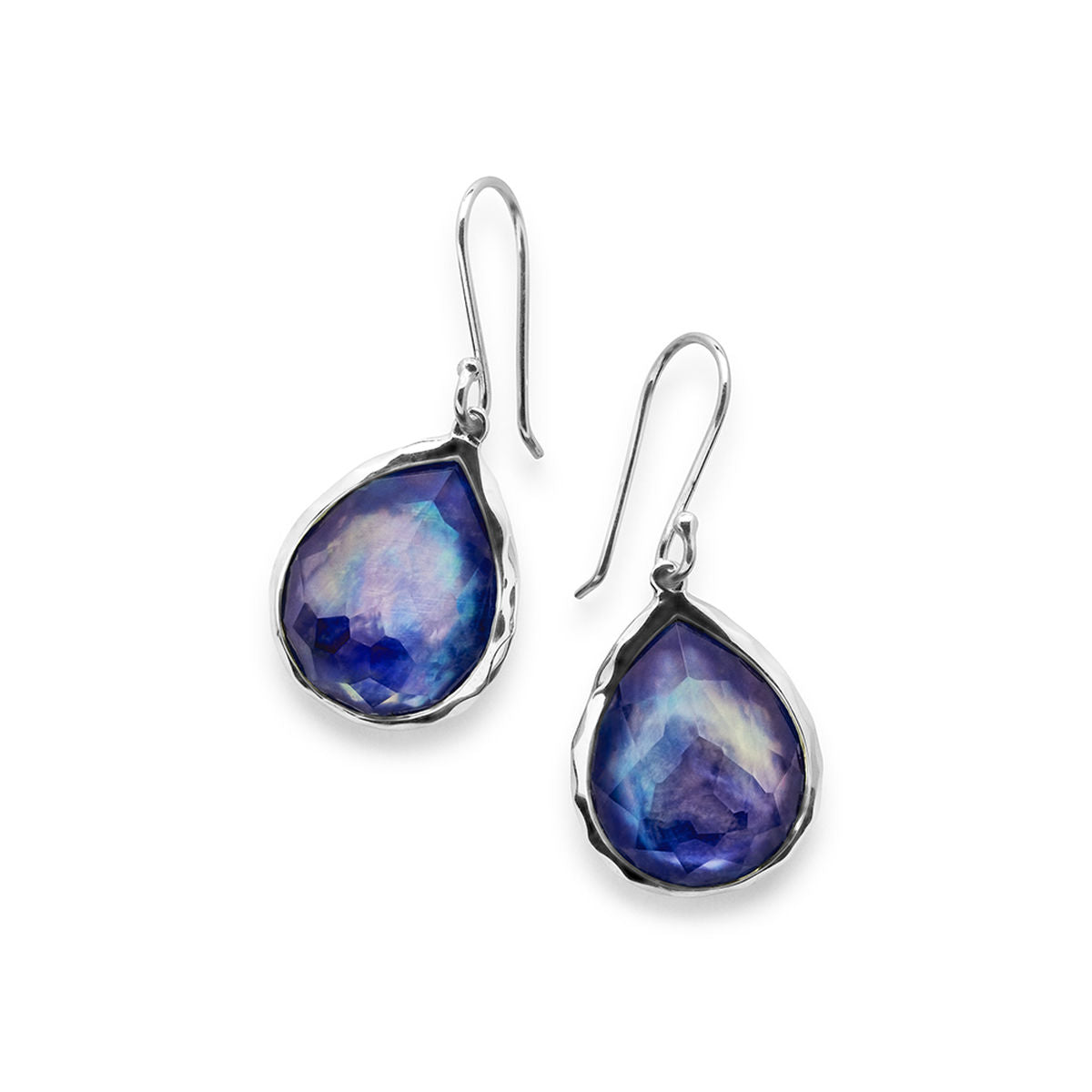 Ippolita Lapis Medium Teardrop Earrings in Sterling Silver