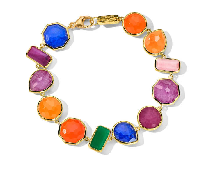 Ippolita Large Stone Festa Flexible Bracelet in 18K Yellow Gold