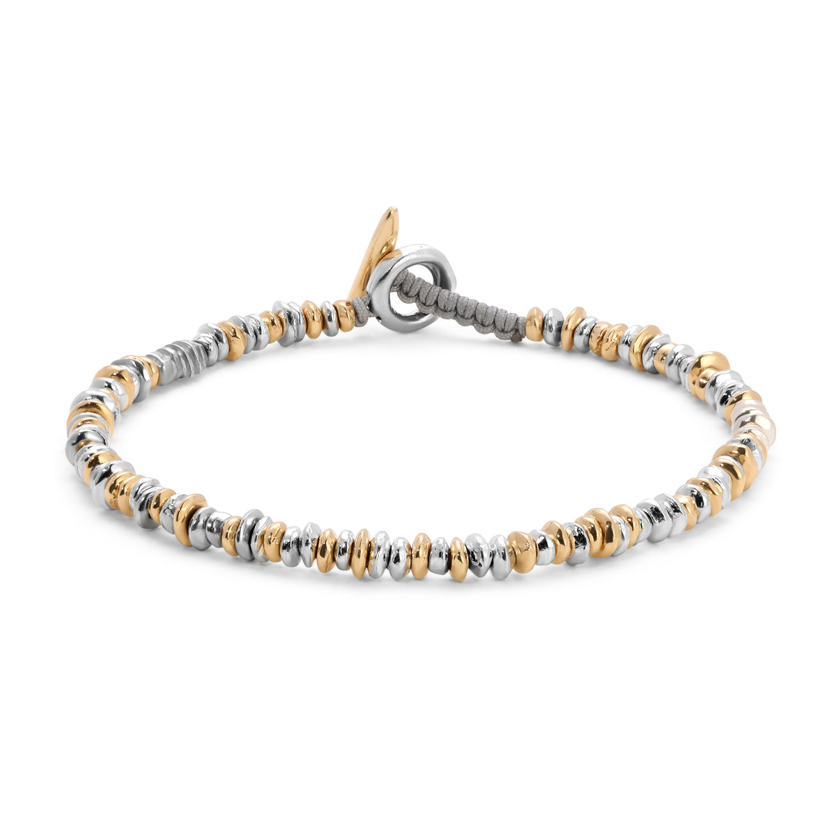 Maor Pilla Mixed Metal Bracelet in Sterling Silver & 18K Yellow Gold