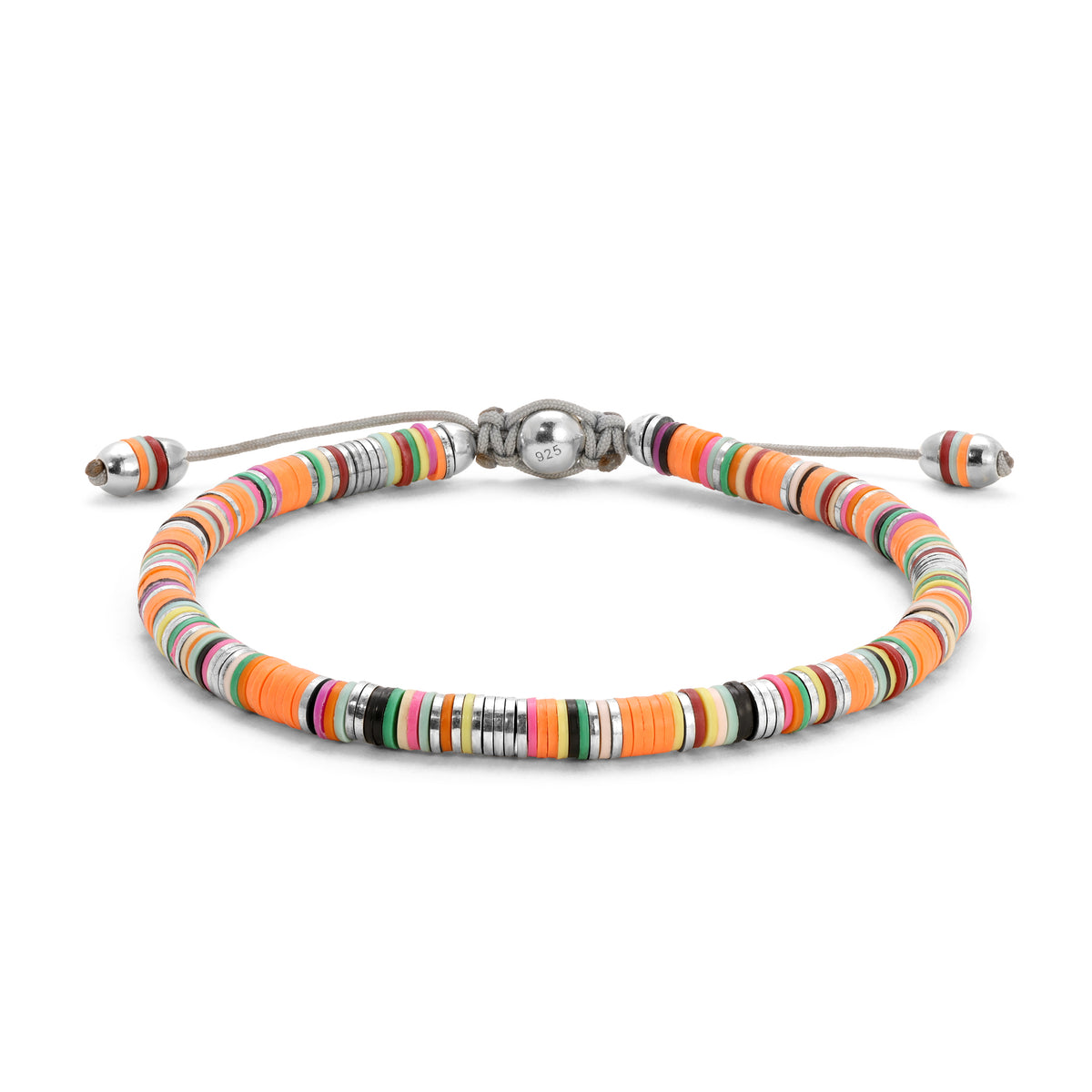 Maor Malli Orange Mix Bracelet in Sterling Silver