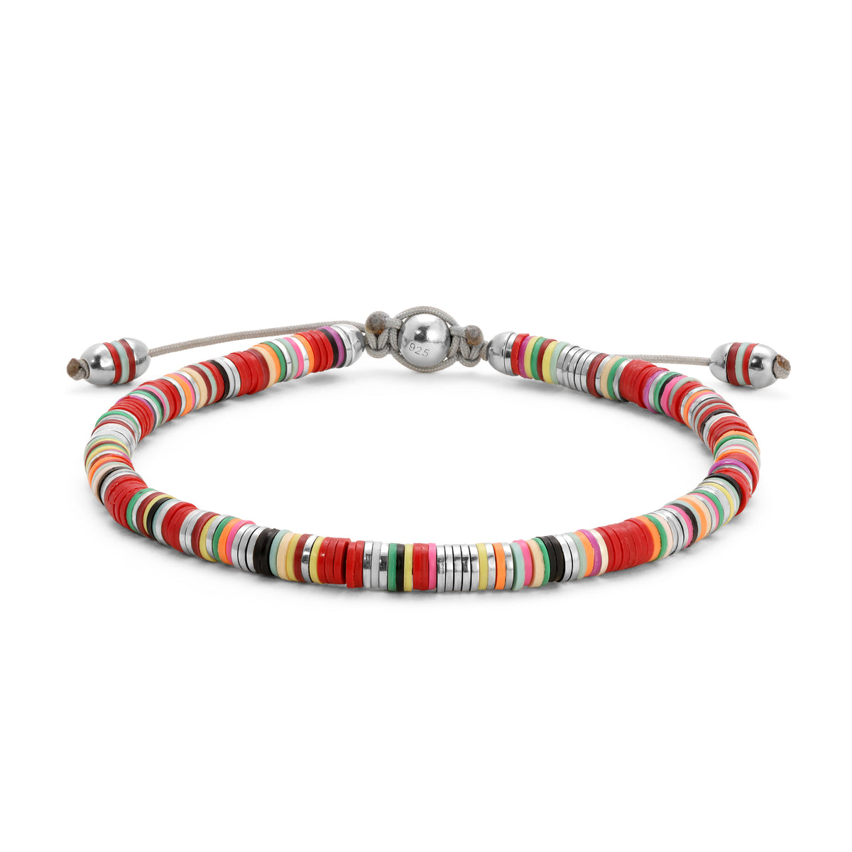 Maor Malli Red Mix Bracelet in Sterling Silver