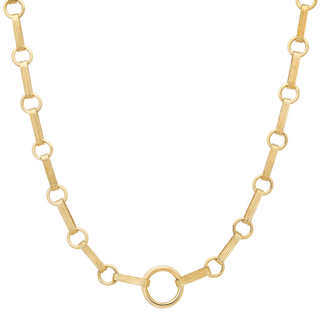 Helena Rose Rosette Chain Necklace in 14K Yellow Gold, 20" Length