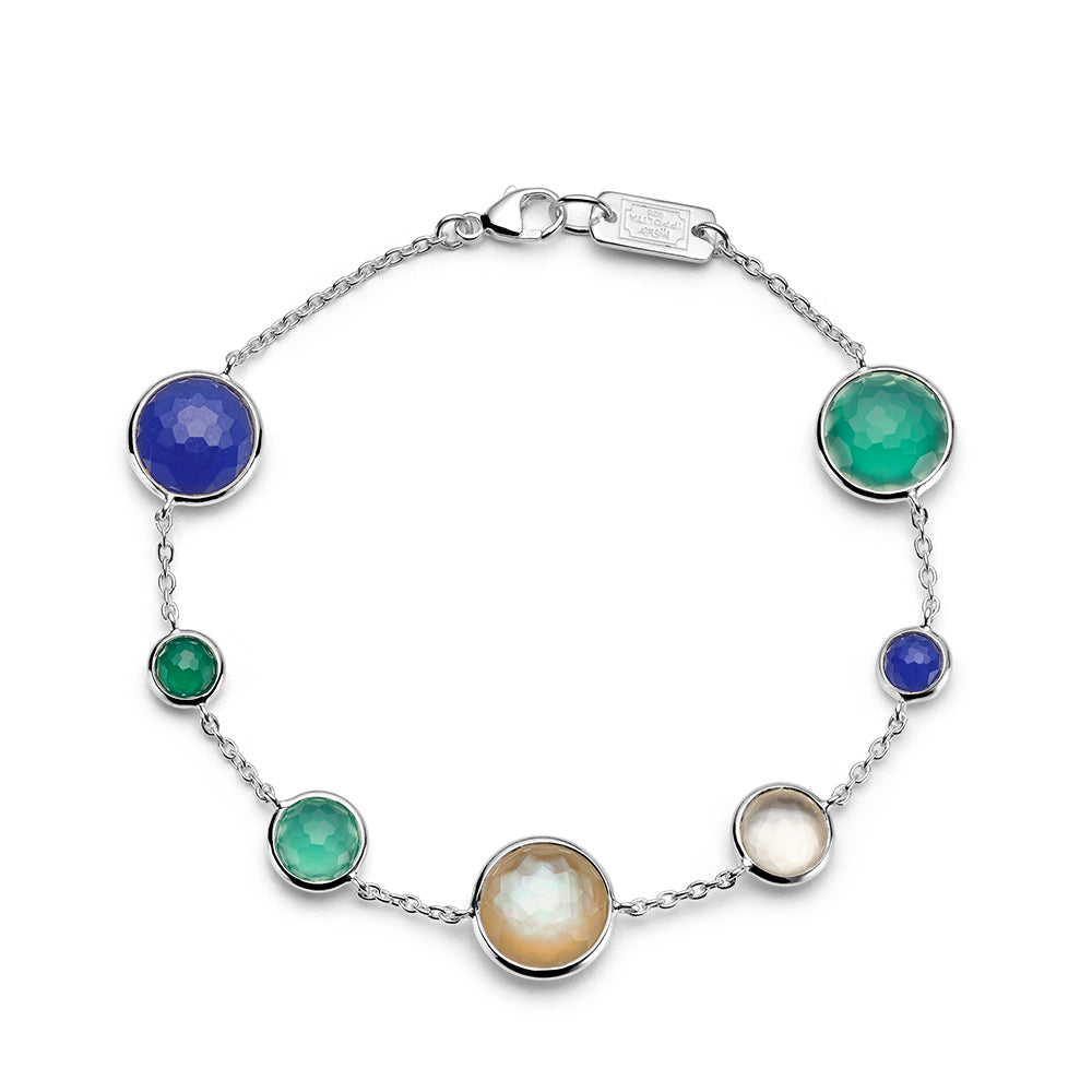 Ippolita Lollipop Costa 7-Stone Link Bracelet in Sterling Silver