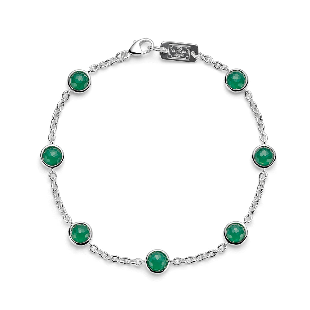 Ippolita Green Agate Confetti Bracelet in Sterling Silver