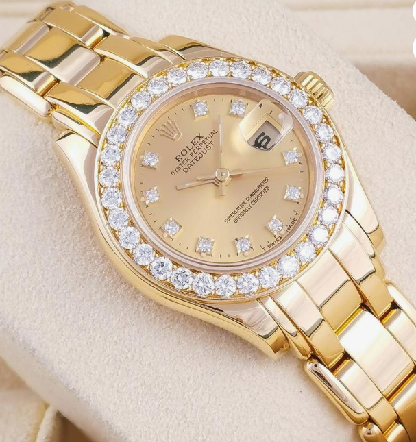 Bailey's Certified Pre-Owned Rolex Lady-Datejust Pearlmaster 69298 W672551