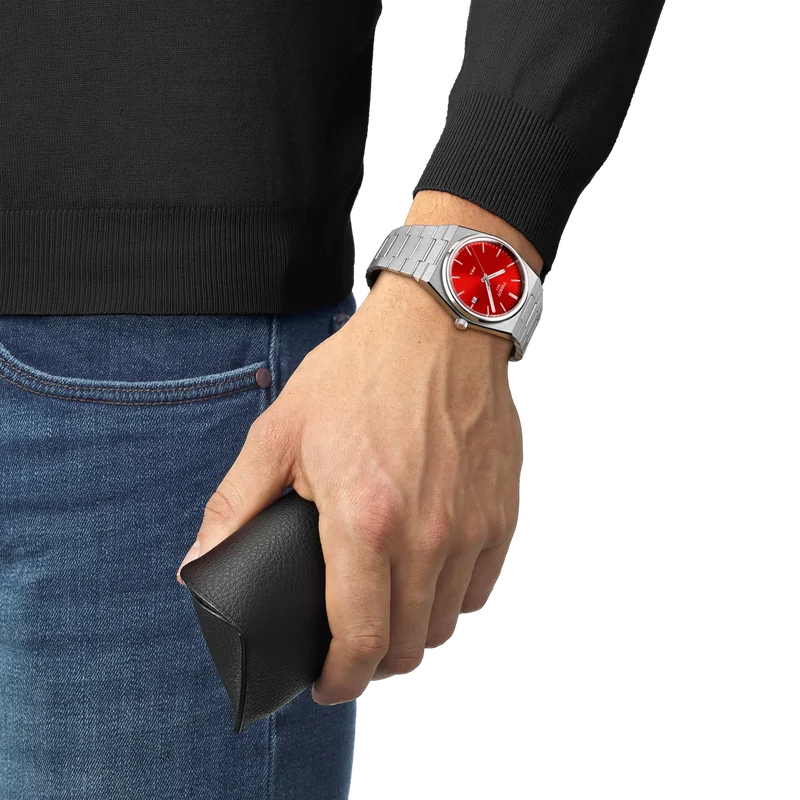 Tissot PRX Red Dial Watch T1374101142100