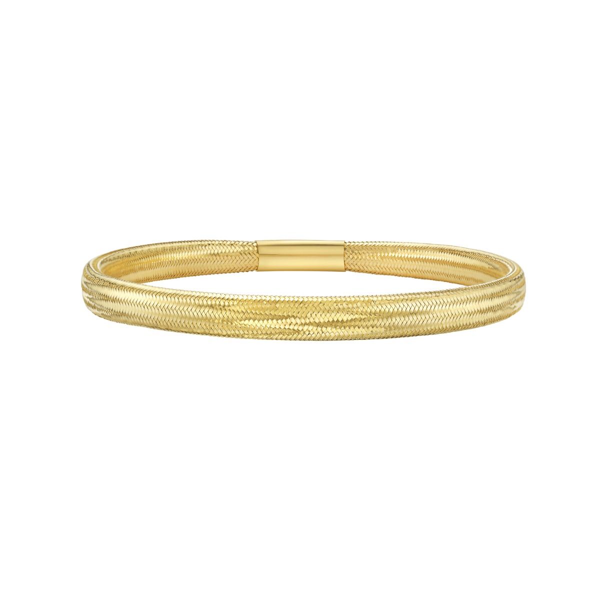 5.4MM Stretch Mesh Bracelet in 14K Yellow Gold