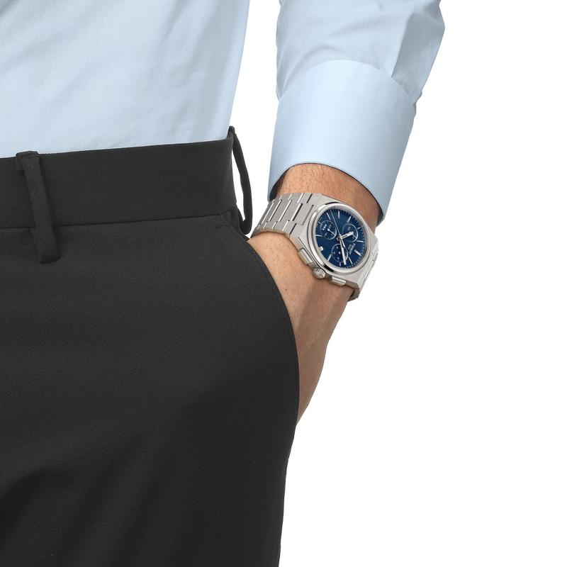 Tissot PRX Chrono Navy Dial Watch T1374171104100