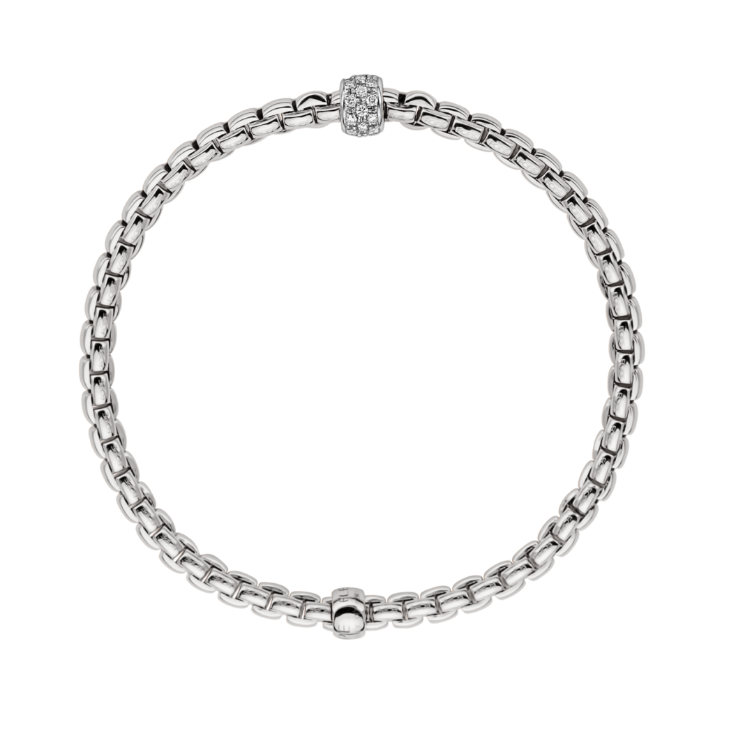 Fope Eka Flex'It Bracelet in 18K White Gold