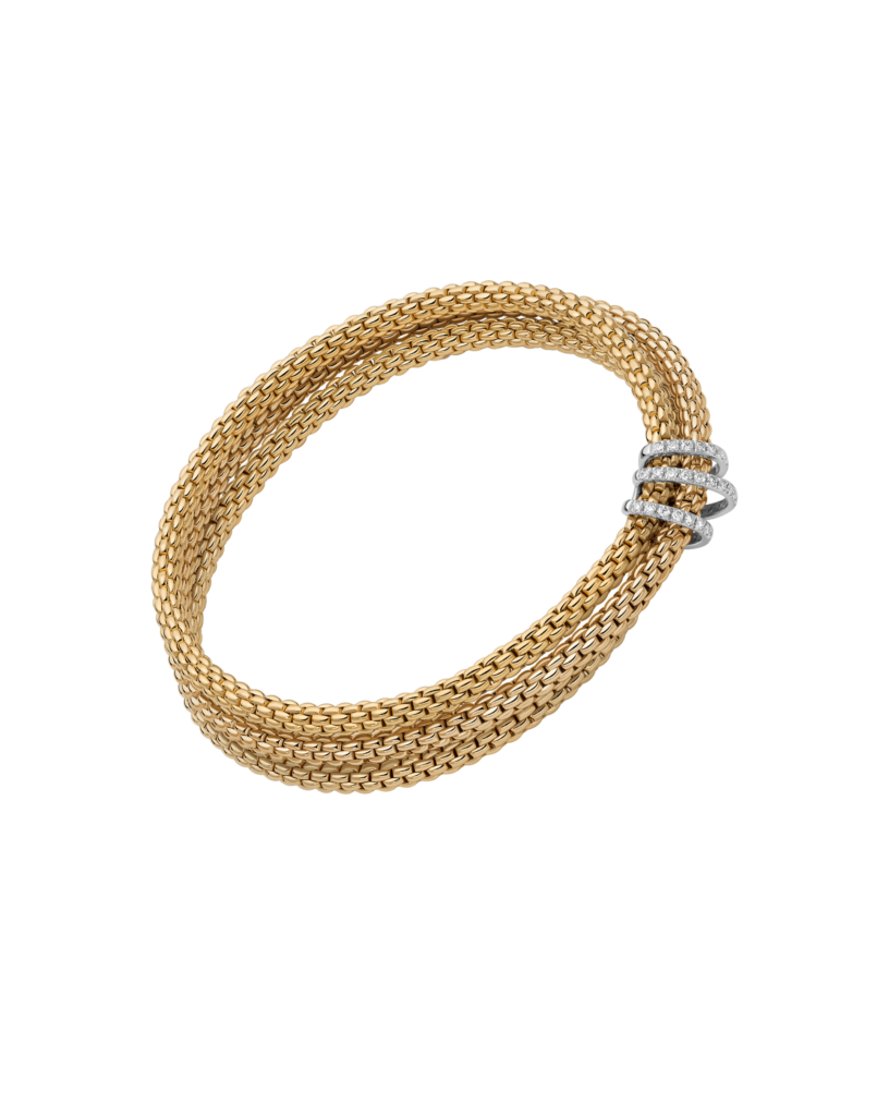 Fope Prima Flex'It Multi Row Bracelet in 18K Gold