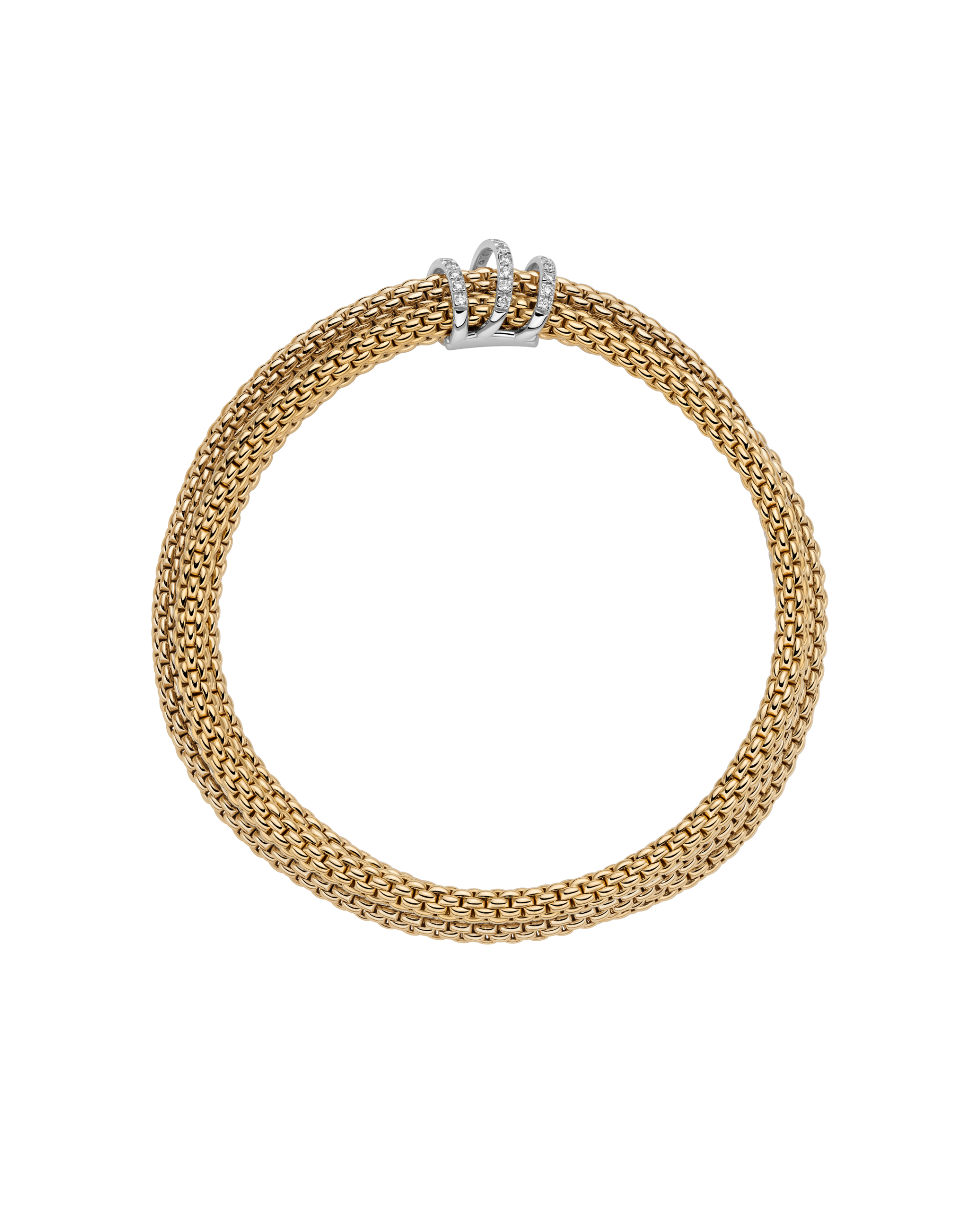 Fope Prima Flex'It Multi Row Bracelet in 18K Gold