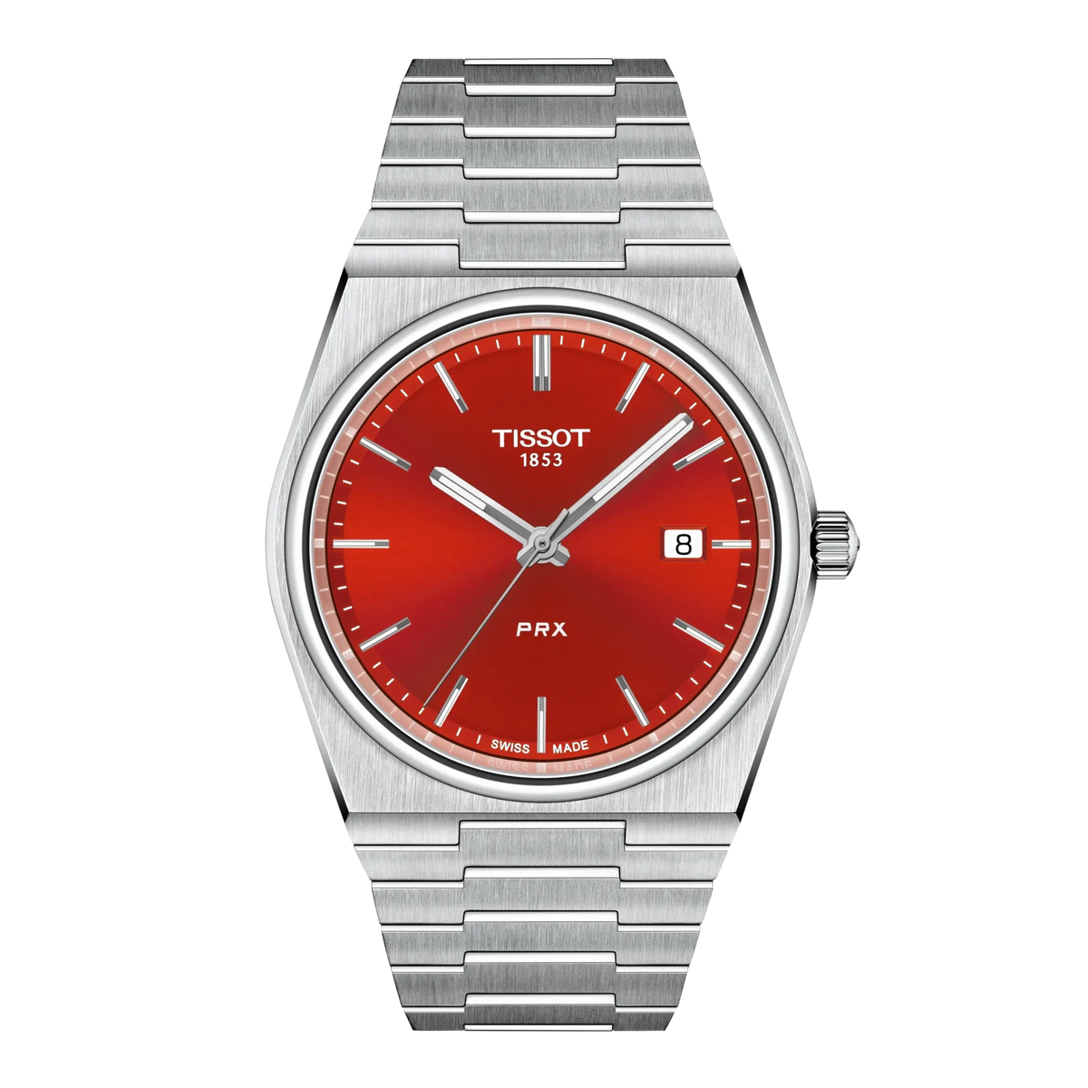 Tissot PRX Red Dial Watch T1374101142100