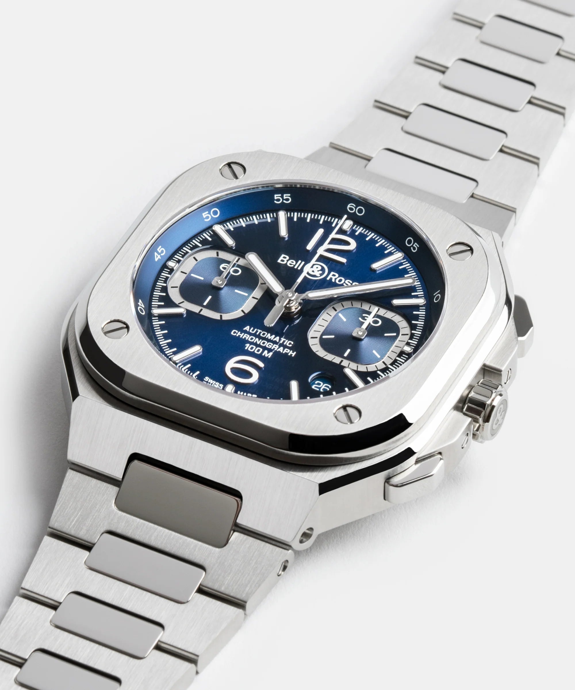 Bell & Ross BR-05 Chrono Blue Steel Watch