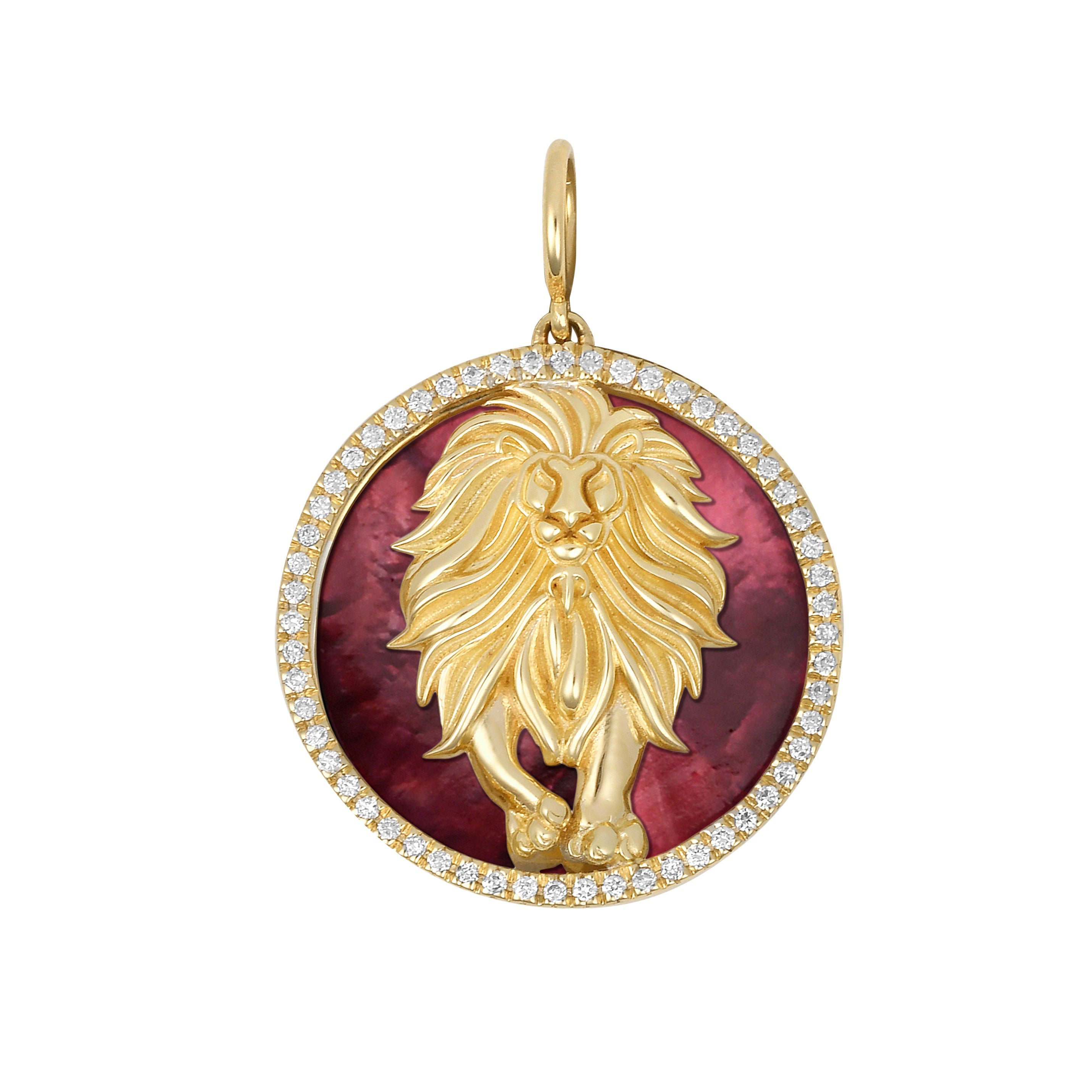 Lionheart Seasons Brave Lion Interchangeable Charm in 18K Yellow Gold
