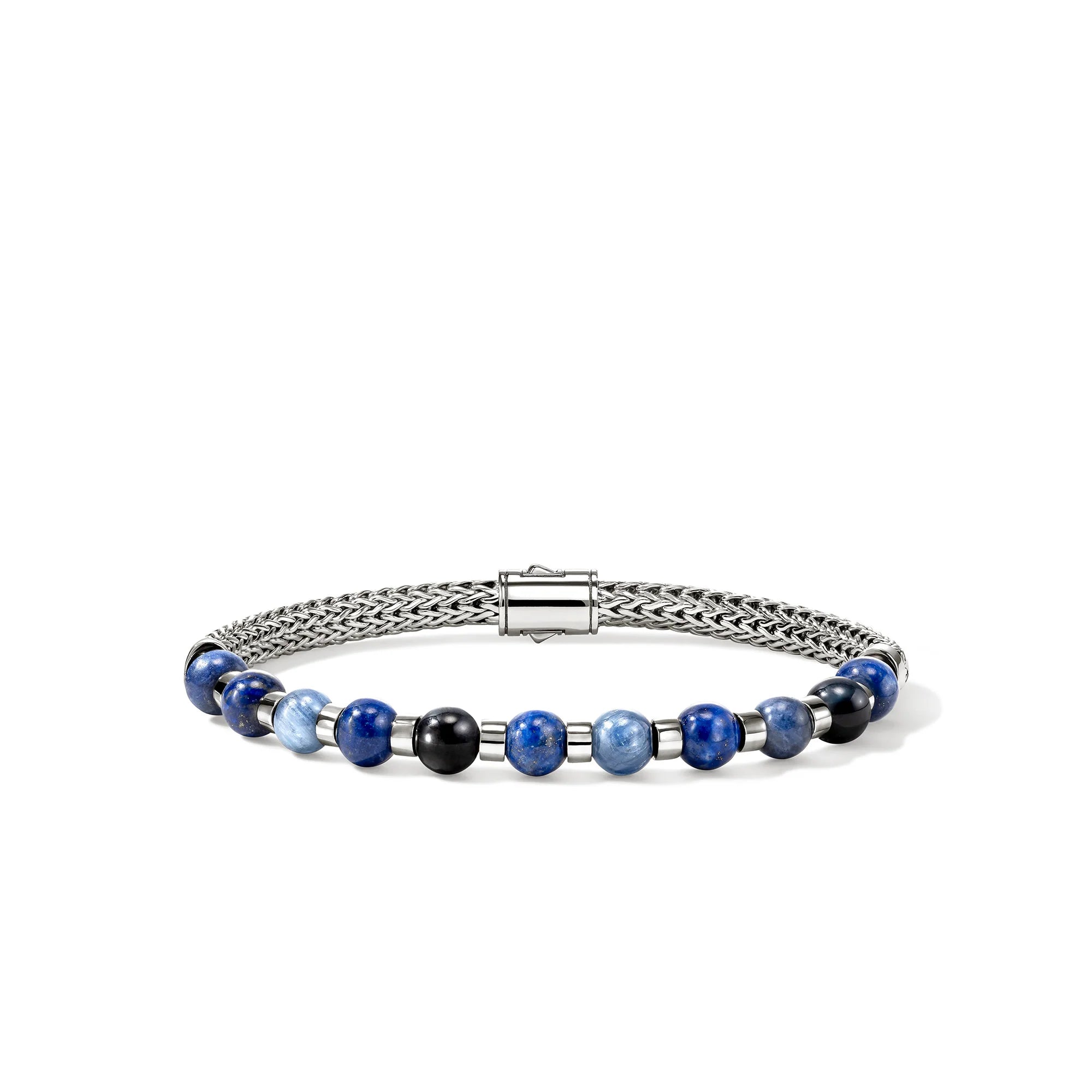 John Hardy Men's Kyanite, Lapis Tiger Eye & Sodalite Beaded Bracelet in Sterling Silver