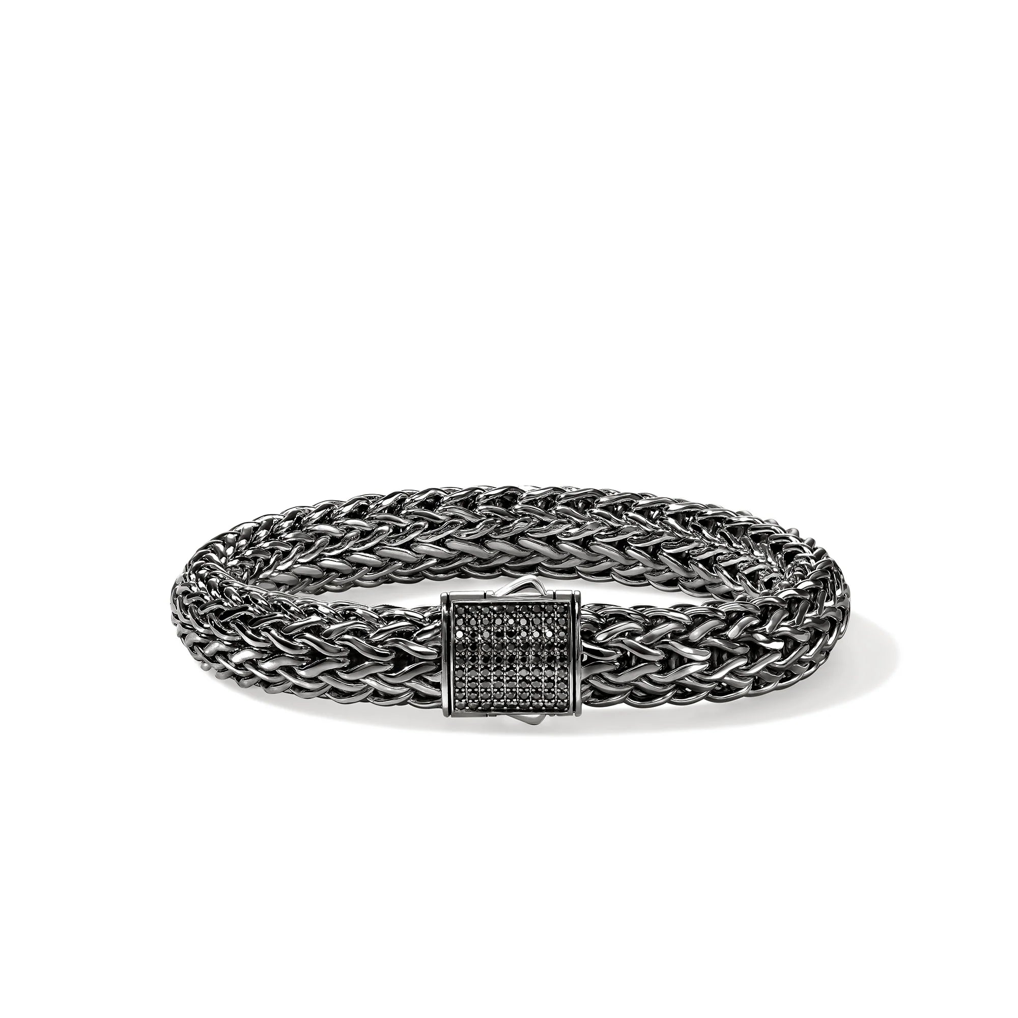 John Hardy Men's Icon Black Sapphire Bracelet in Black Rhodium, 10.5MM