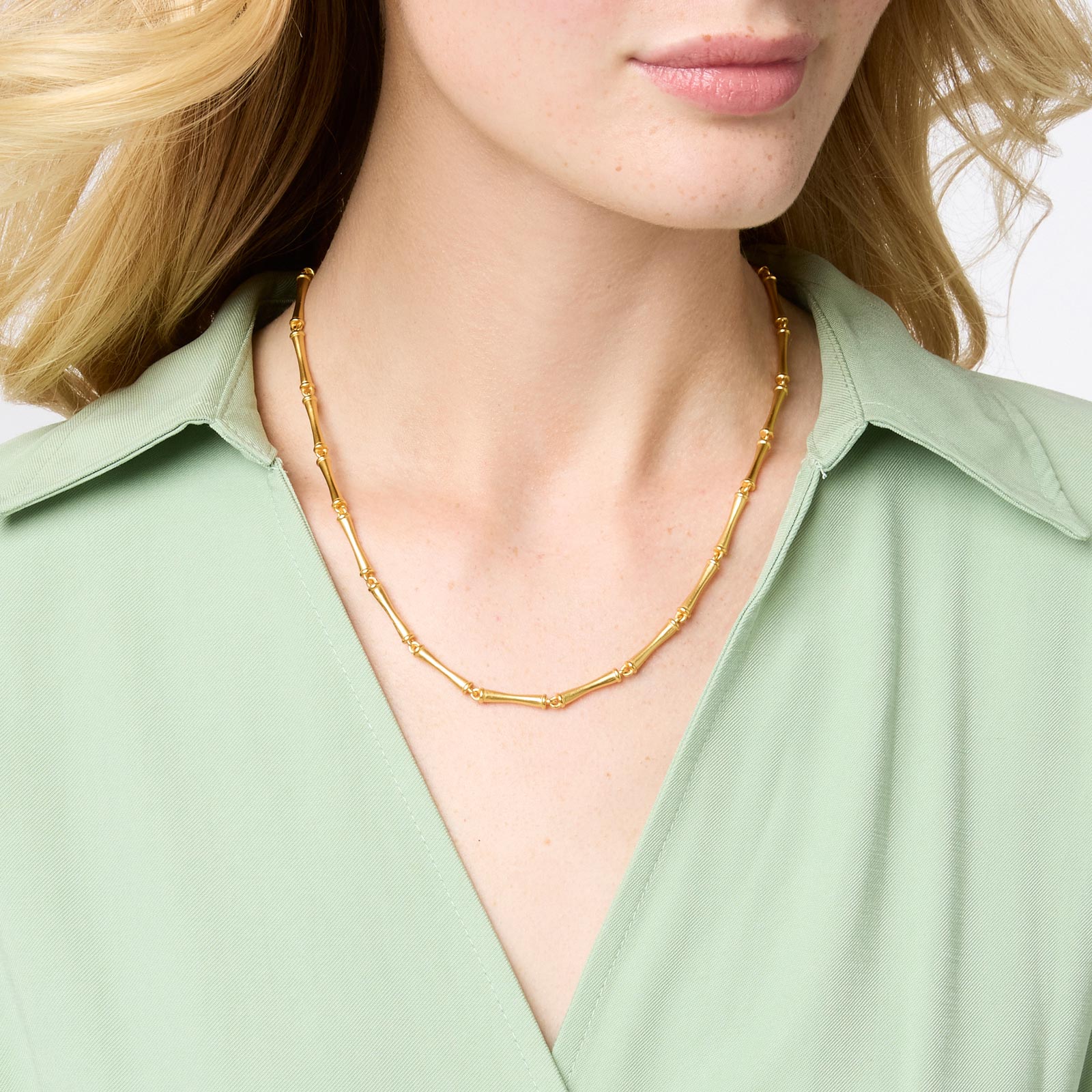 Julie Vos Bamboo Necklace, 19.5" Length