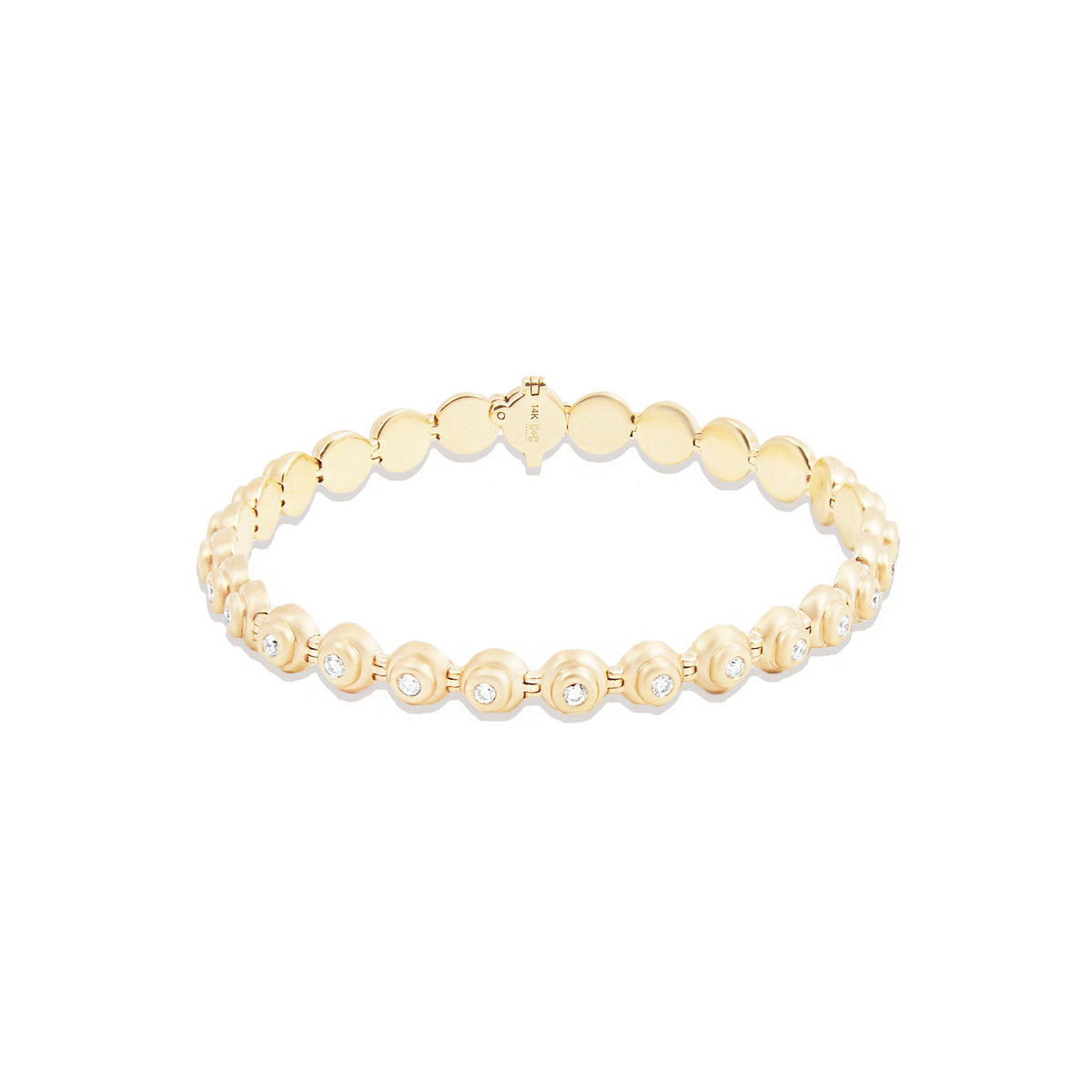 Campbell + Charlotte Evolve Diamond Link Bracelet in 14K Yellow Gold