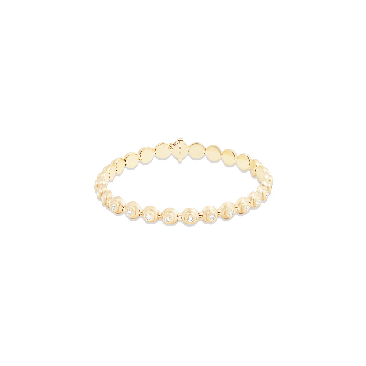 Campbell + Charlotte Evolve Diamond Link Bracelet in 14K Yellow Gold