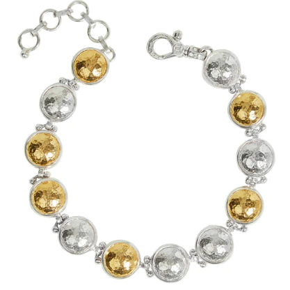 Gurhan Amulet Bracelet in Yellow Gold and Sterling Silver