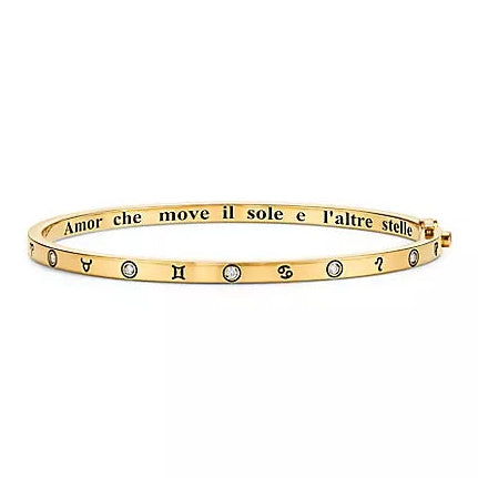 Temple St. Clair Astrid Celestial Diamond Bangle Bracelet in 18K Yellow Gold
