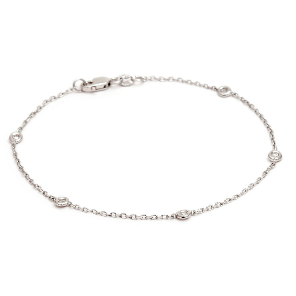 Diamonds by the Yard Bracelet in Sterling Silver