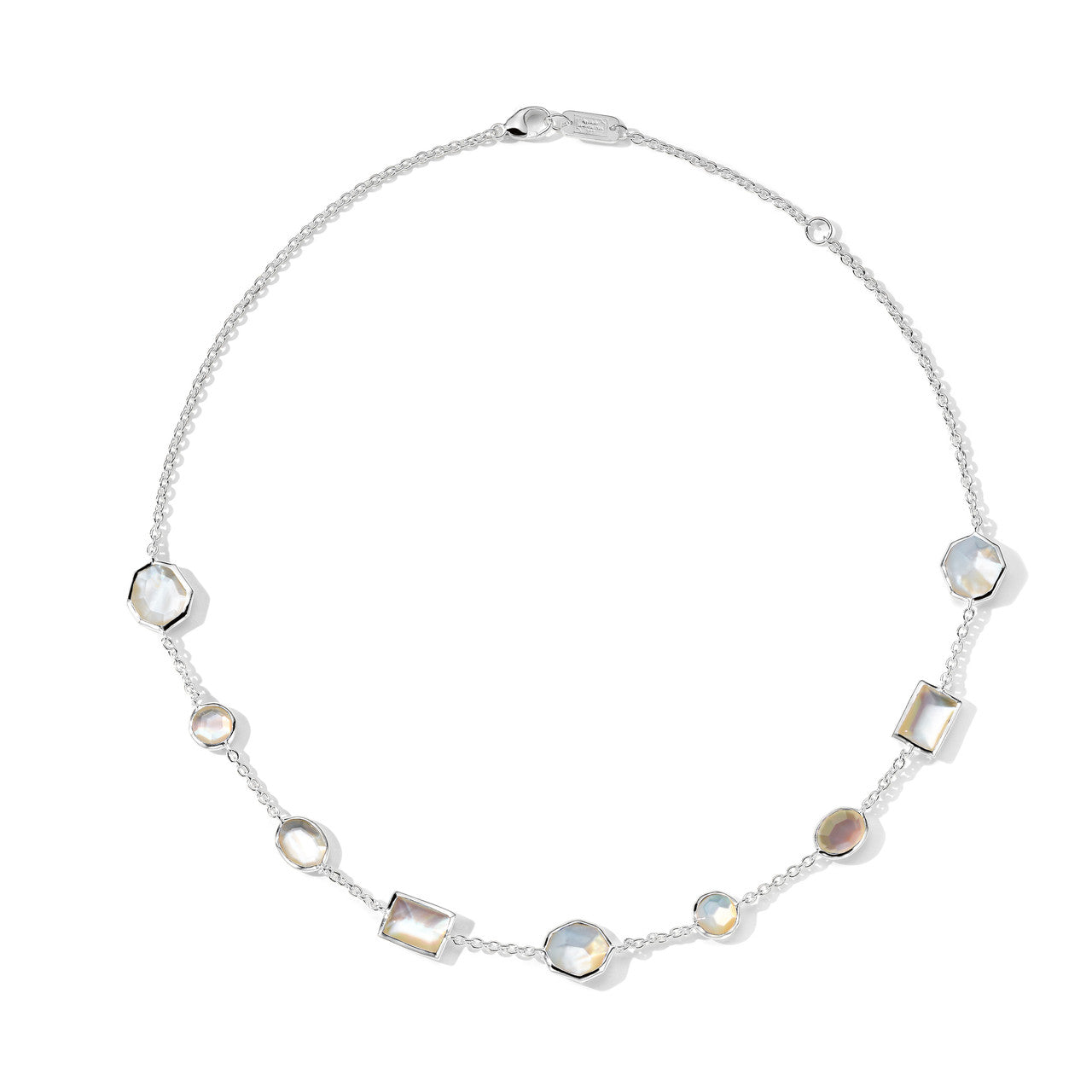 Ippolita Rock Candy Mother of Pearl Station Necklace in Sterling Silver