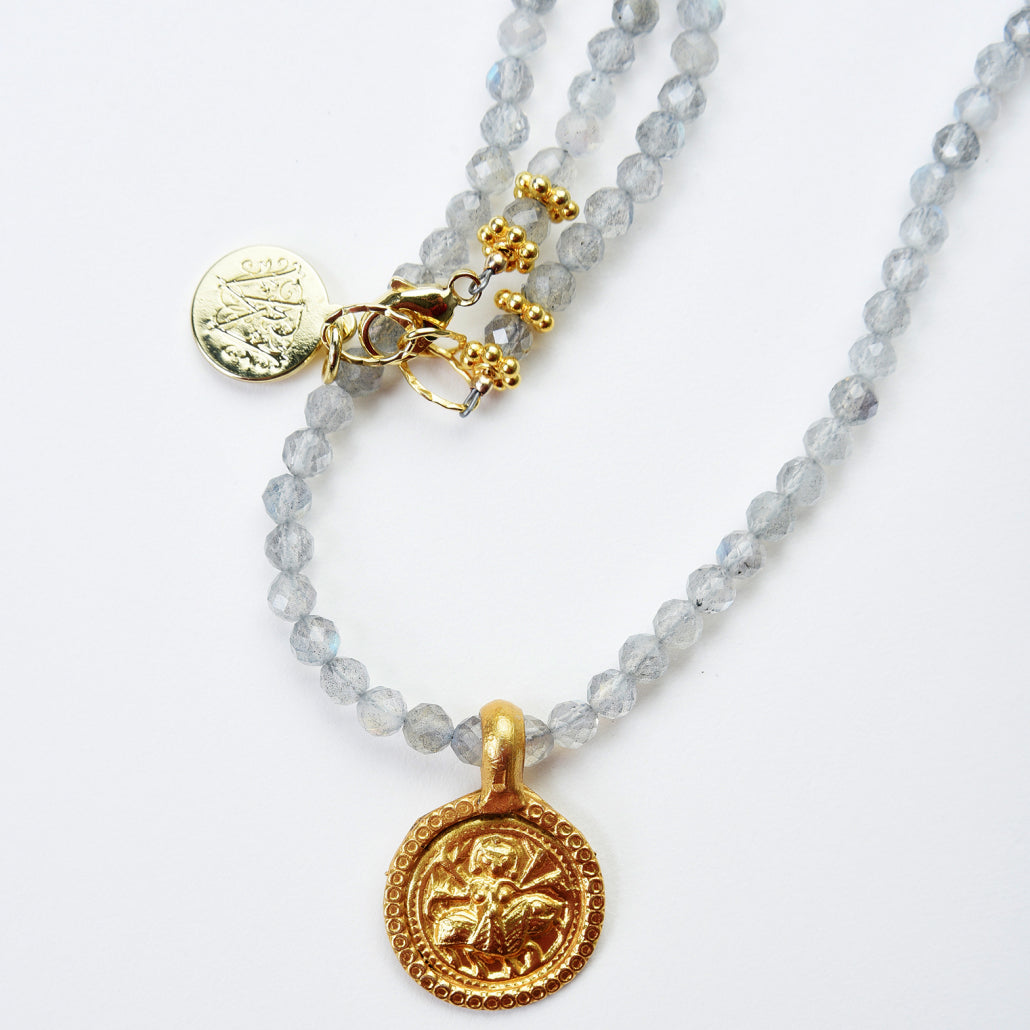 Wendy Perry Labradorite Amulet Necklace