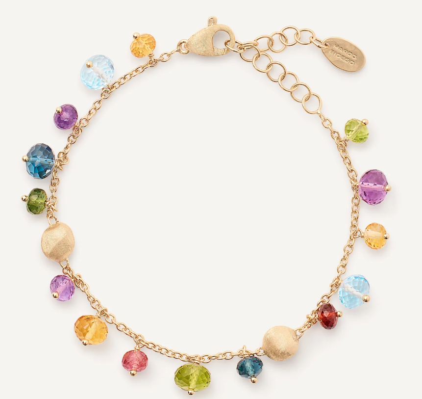 Marco Bicego Africa Mixed Gemstone Bracelet in Yellow Gold