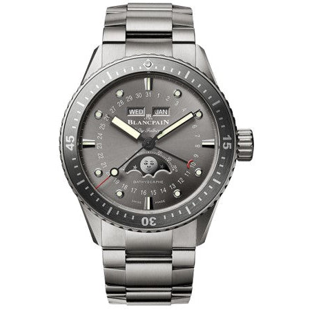 Blaincpain Fifty Fathoms Bathyscaphe Quantième Complet Phases de Lune Watch 5054 1210 98S