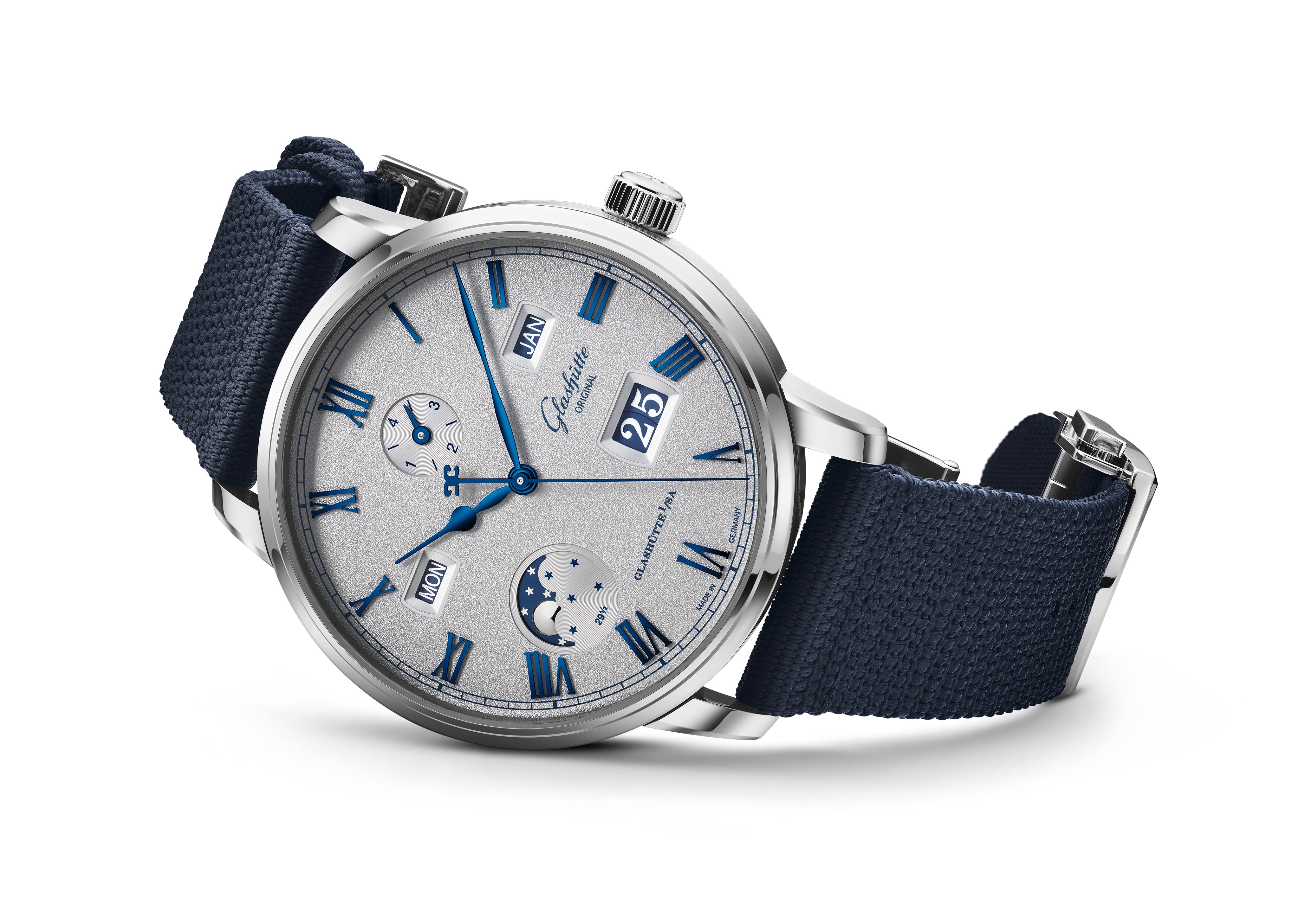 Glashutte Original Senator Excellence Perpetual Calendar Watch with Alligator Leather Strap