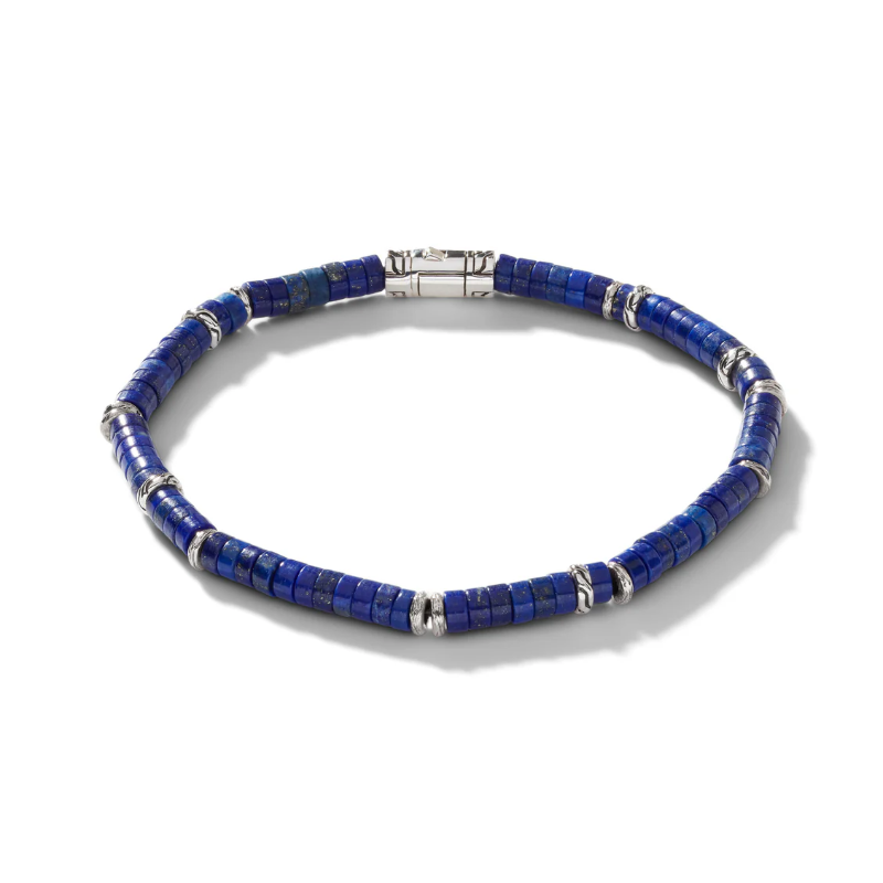 John Hardy Men's Lapis Lazuli Heishi Bracelet