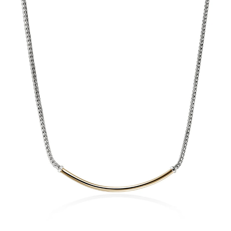 John Hardy Two-Tone Essential Bar Necklace