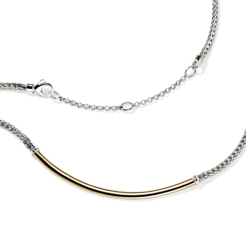 John Hardy Two-Tone Essential Bar Necklace
