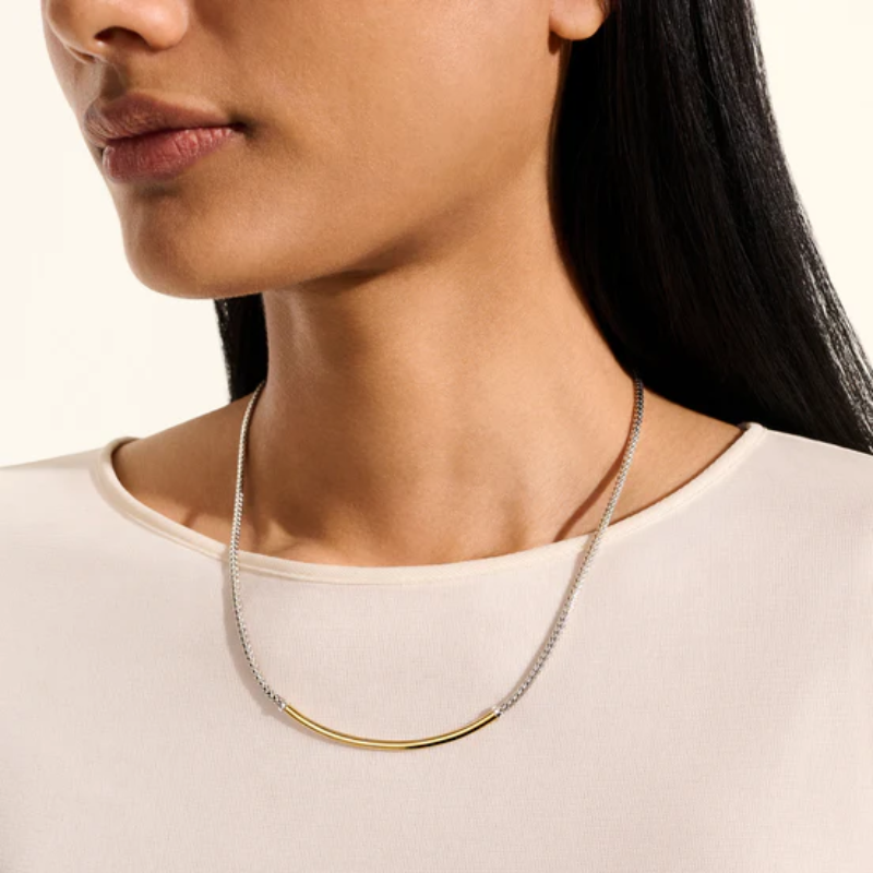 John Hardy Two-Tone Essential Bar Necklace