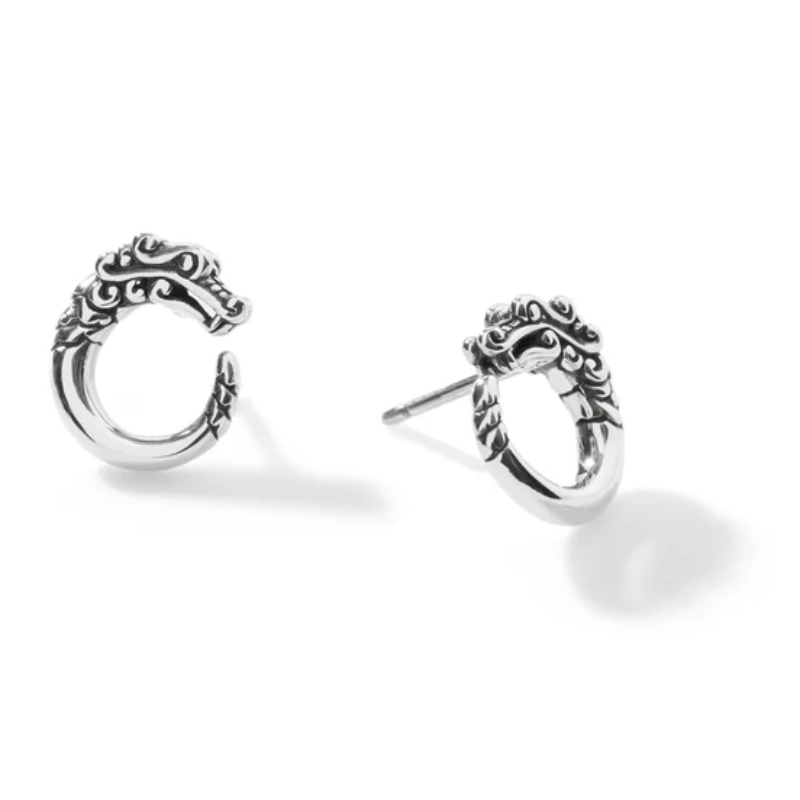 John Hardy Naga Stud Earrings in Sterling Silver
