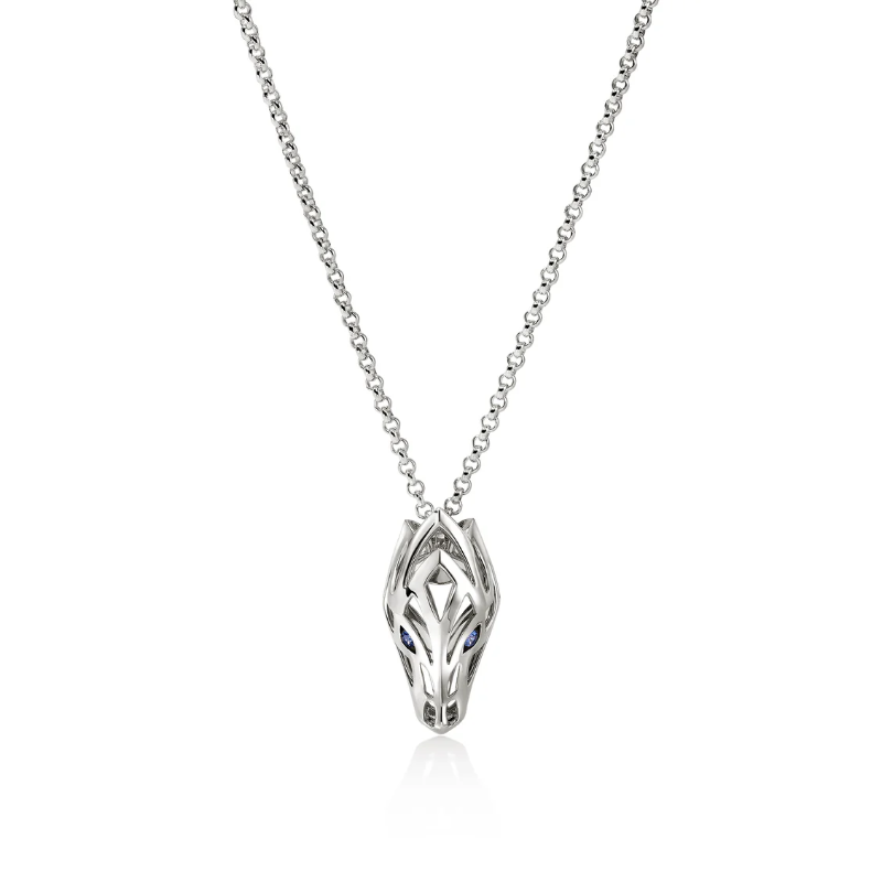 John Hardy Naga Pendant Necklace in Sterling Silver