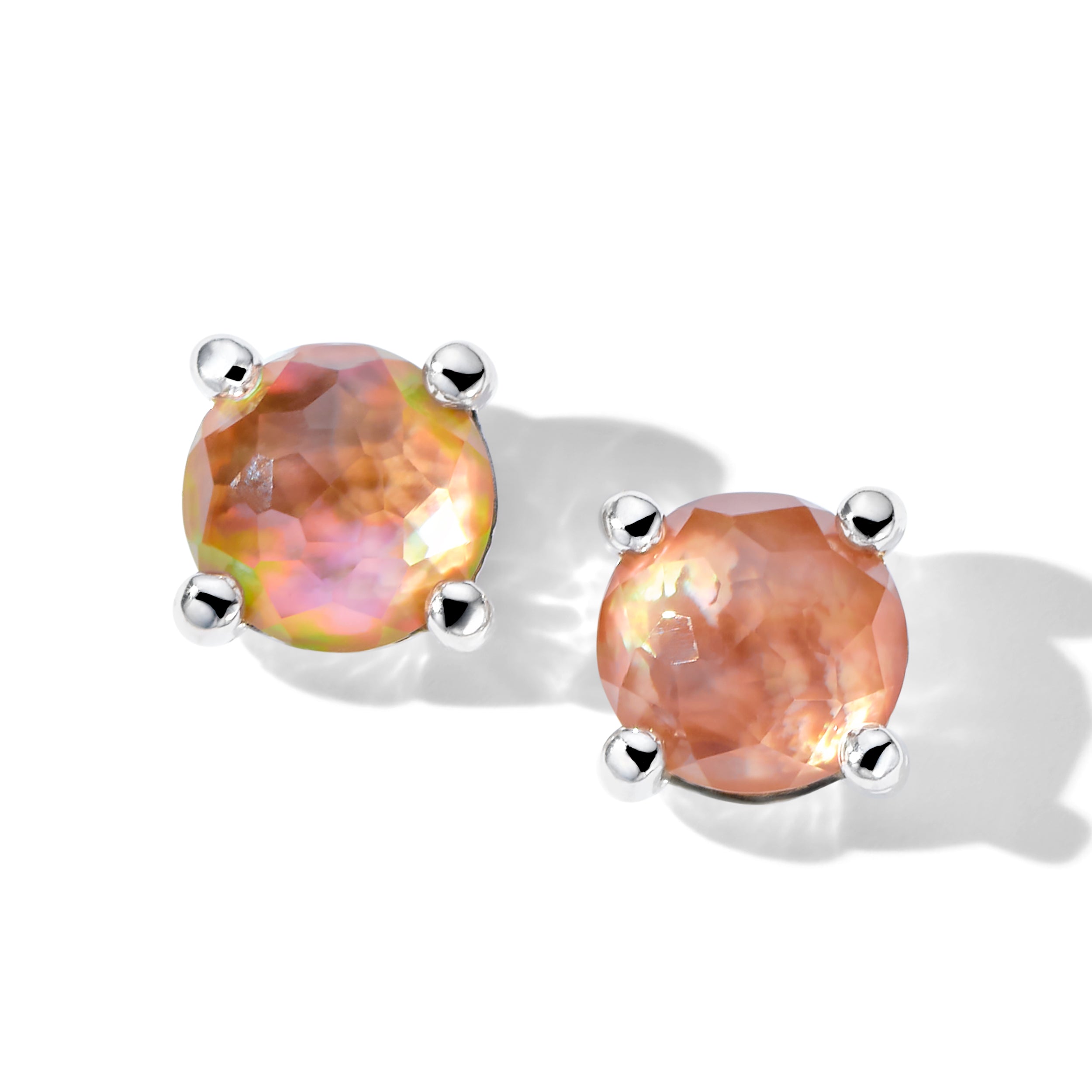 Ippolita Rock Candy Crystal Brown Shell Mini Stud Earrings