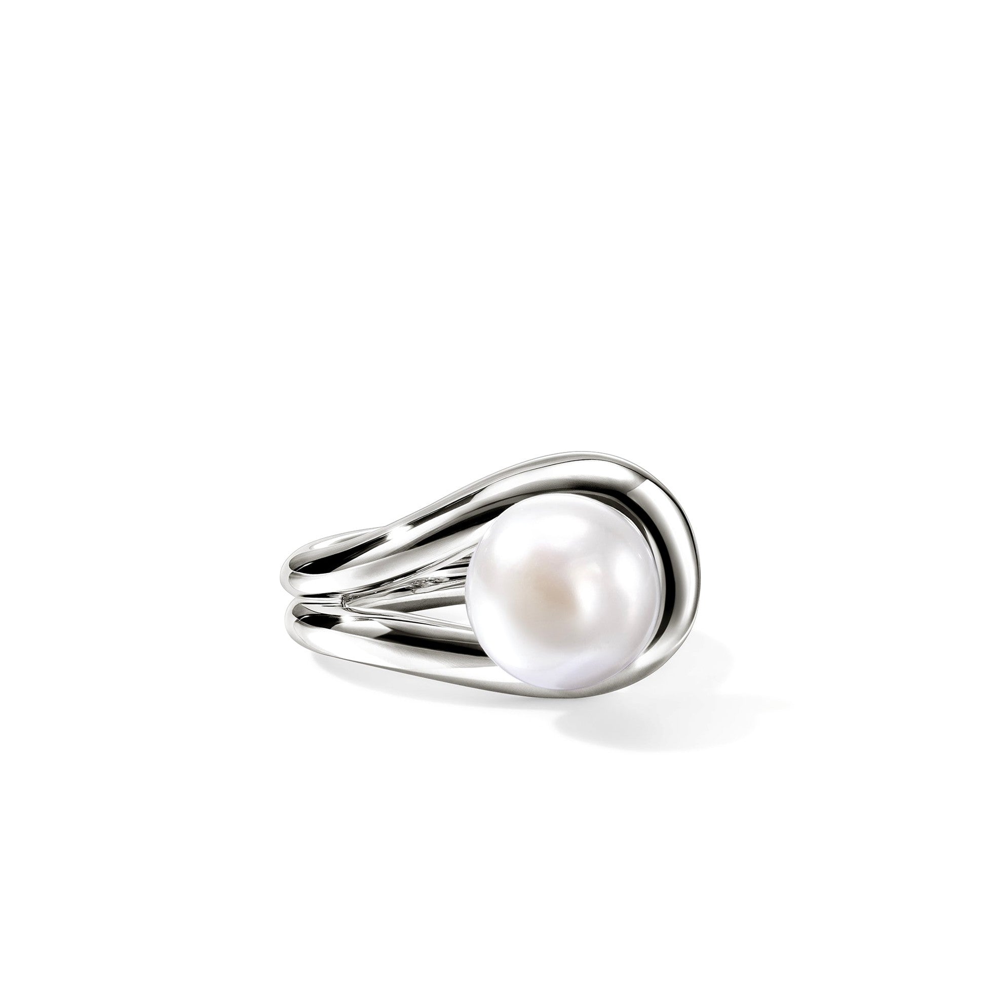 John Hardy Pearl Polished Surf Ring in Sterling Silver, Size 7