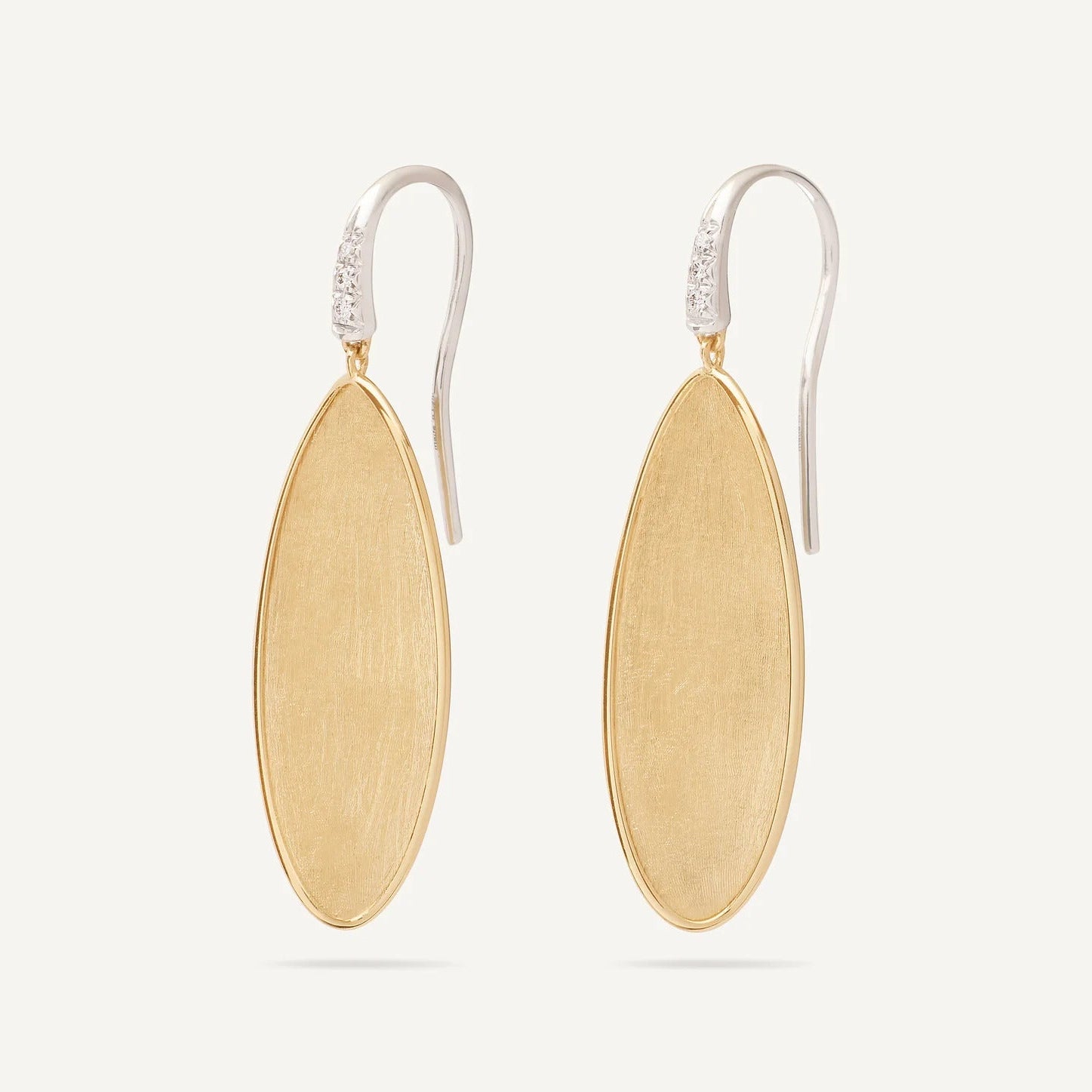 Marco Bicego Lunaria Twist Pendant Earrings in 18K Yellow Gold