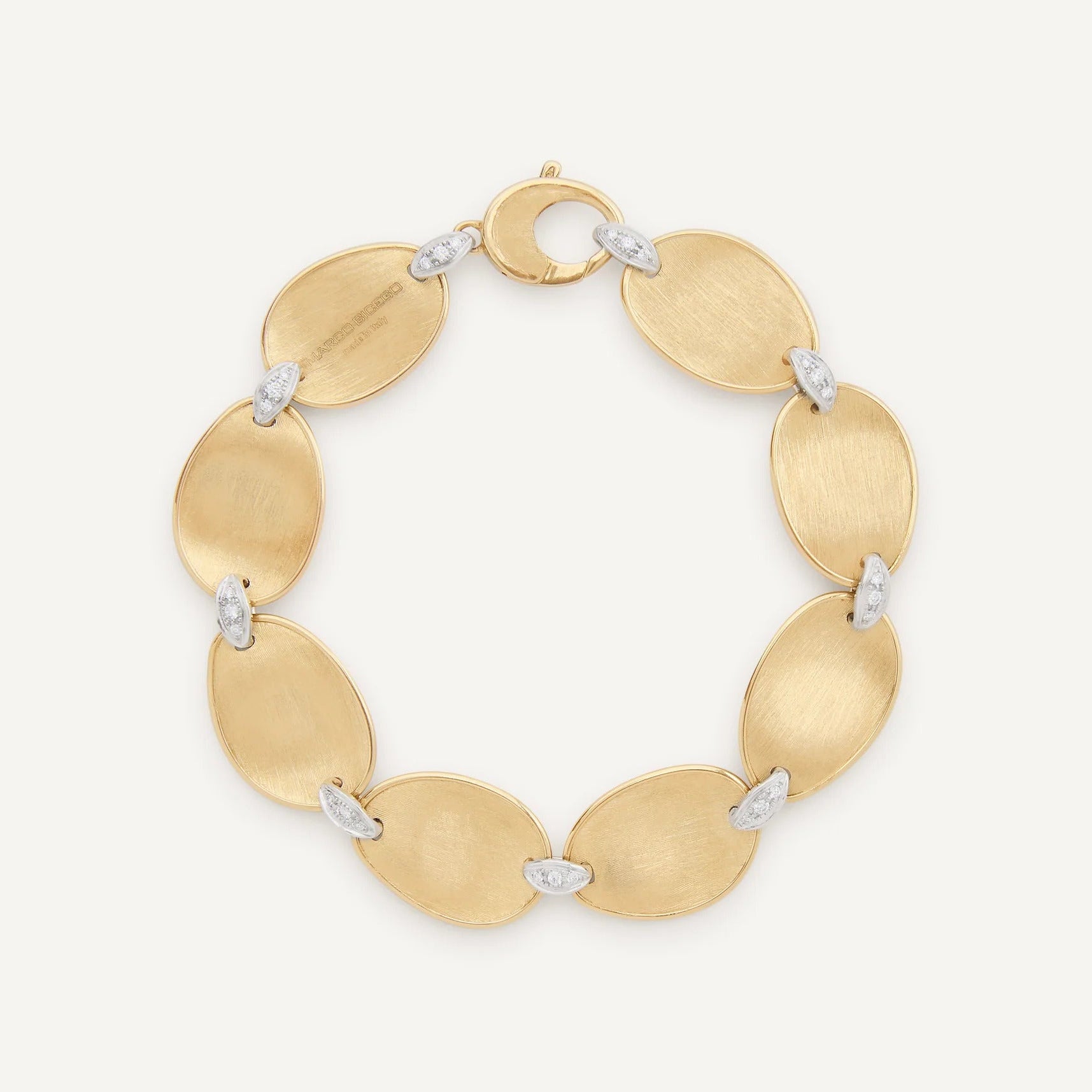 Marco Bicego Lunaria Diamond Bracelet in 18K Yellow Gold