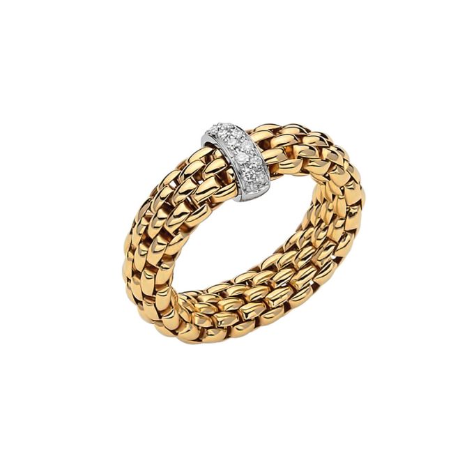 Fope Vendome Ring in 18K Yellow Gold