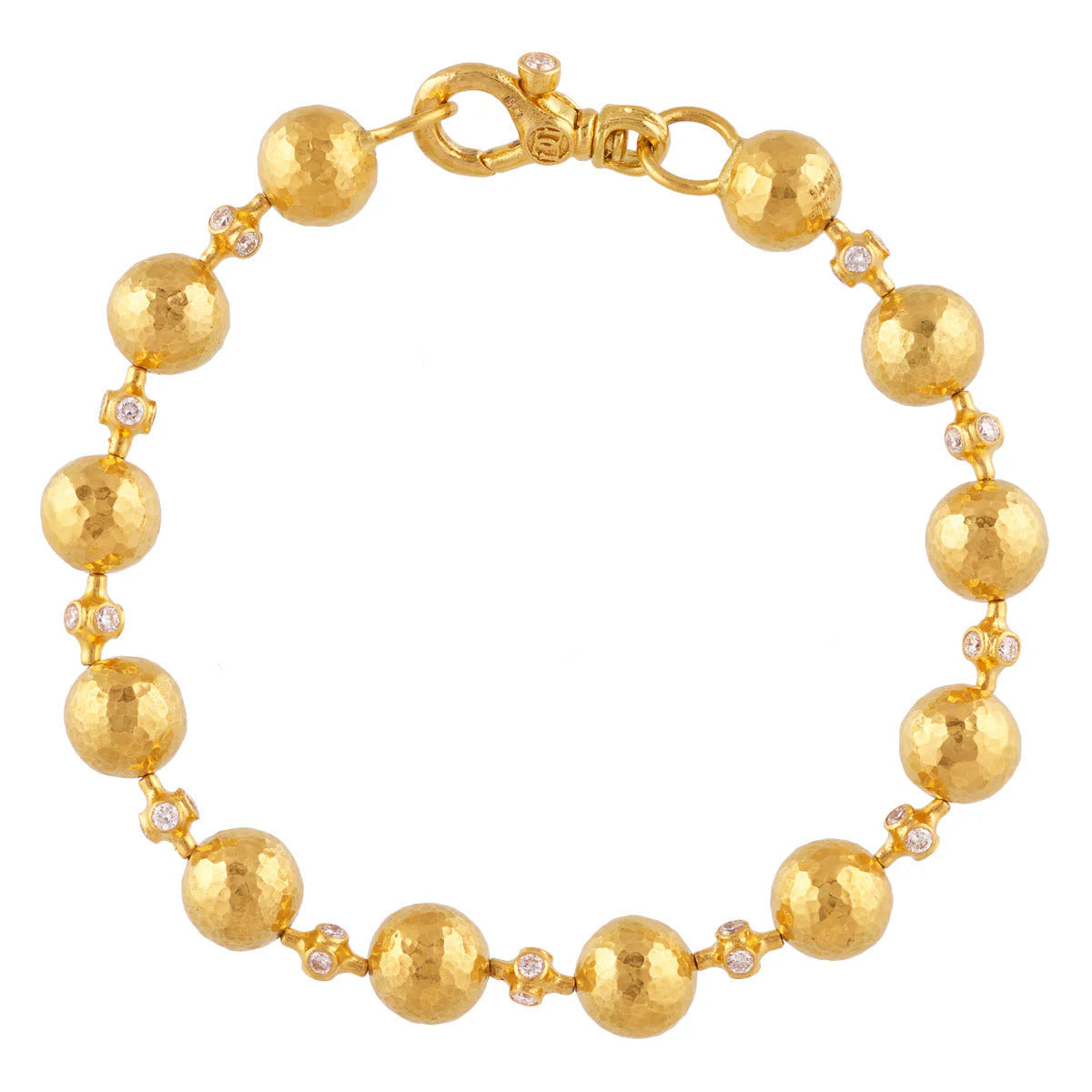 Gurhan Spell Diamond Ball Bracelet in 24K Yellow Gold
