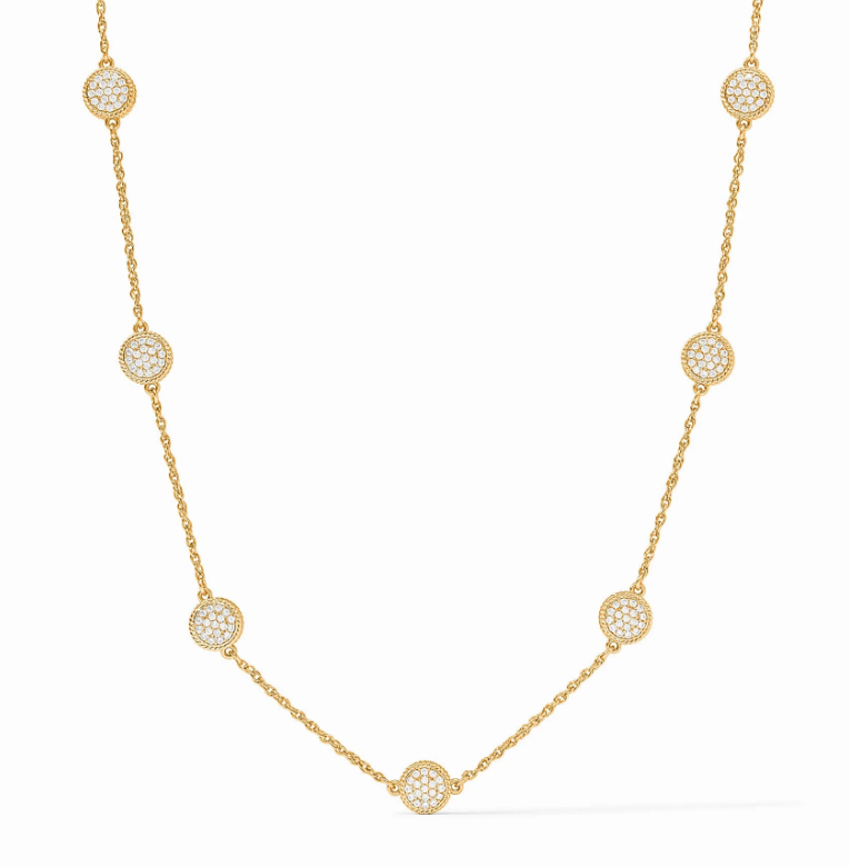 Julie Vos Windsor Delicate Station Necklace, 17.5" Length