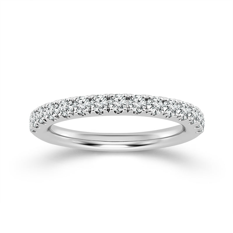 U-Prong 0.50CT Diamond Band in Platinum, Size 7