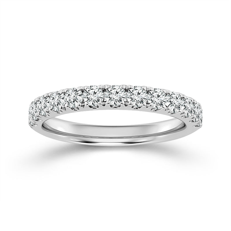 U-Prong 0.75CT Diamond Band in Platinum, Size 7