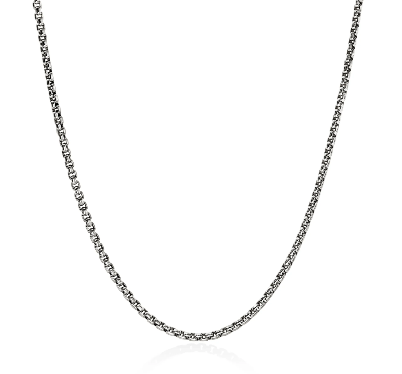 John Hardy Men's Box Chain Necklace in Sterling Silver, 2.7MM
