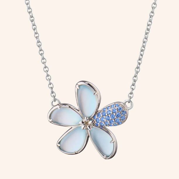 Monica Rich Kosann Love Flower Necklace in Sterling Silver, 18" Length